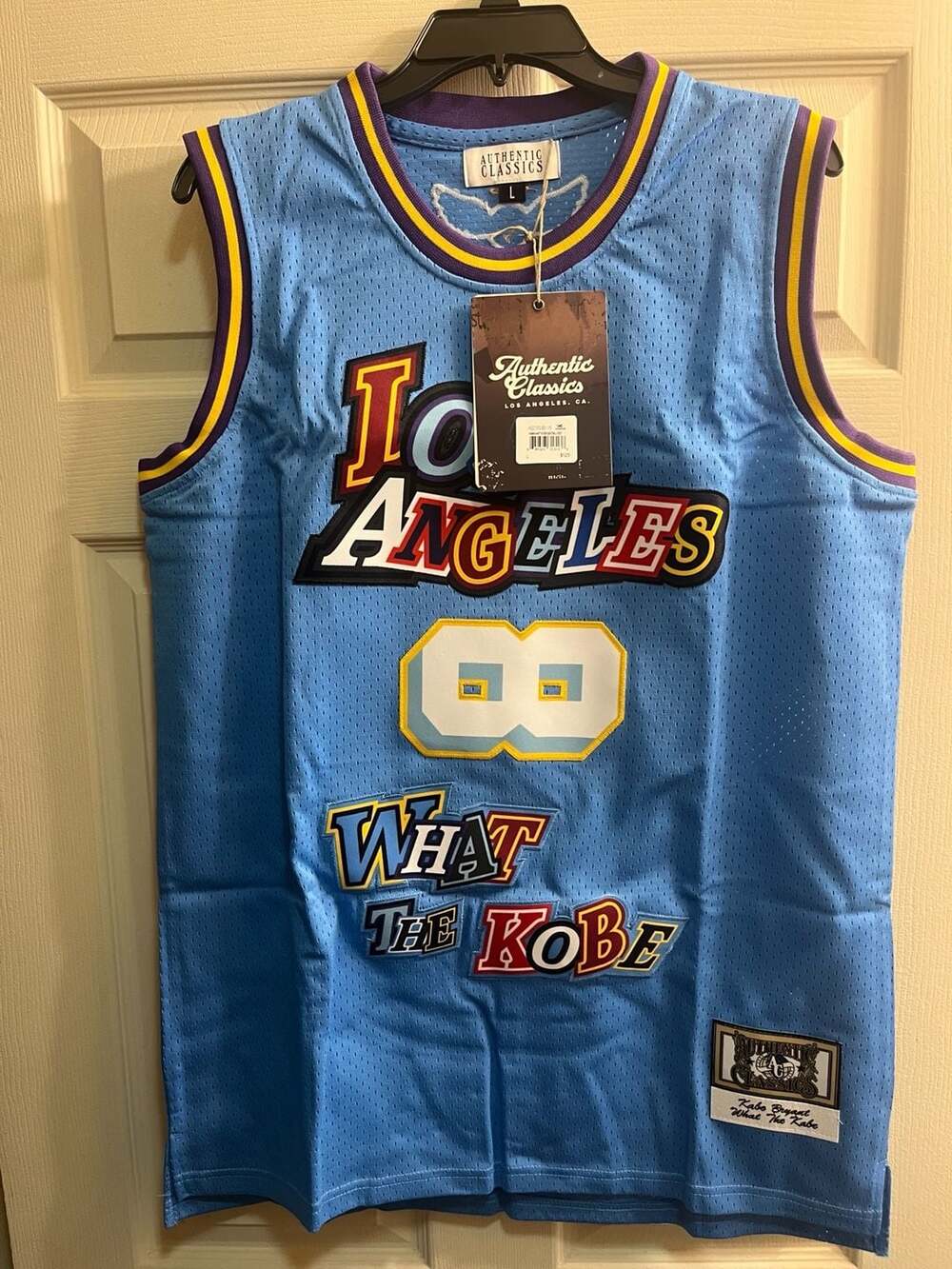 Authentic Classics Mamba What The Kobe Basketball Jersey Size L